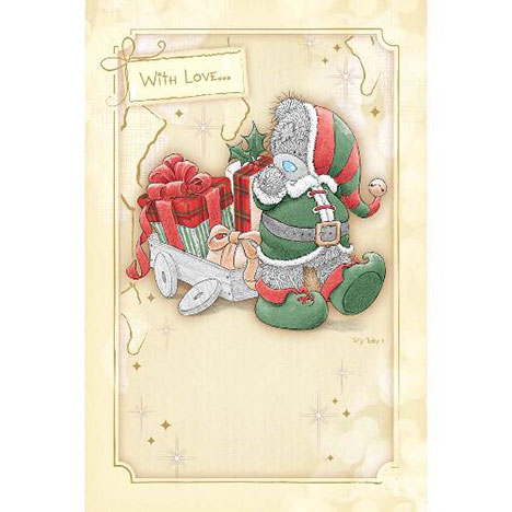 With Love.. Me to You Bear Glittered Christmas Card £3.45